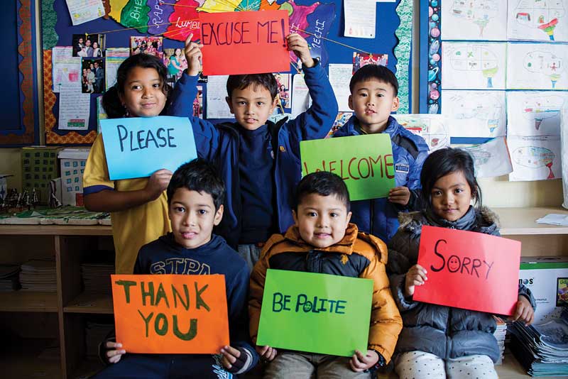 Teaching politeness to children