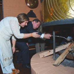 Chimney Lighting Ceremony at Hotel Yak & Yeti