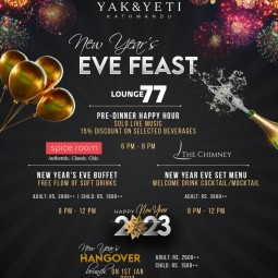 NEW YEAR’S CELEBRATION AT HOTEL YAK & YETI