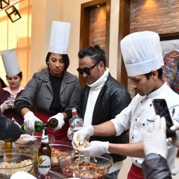 The First of Many Cake Mixing  at Hotel Sabrina 